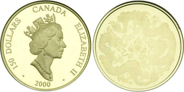 150 Dólar Canadá Oro Isabel II (1926-2022)