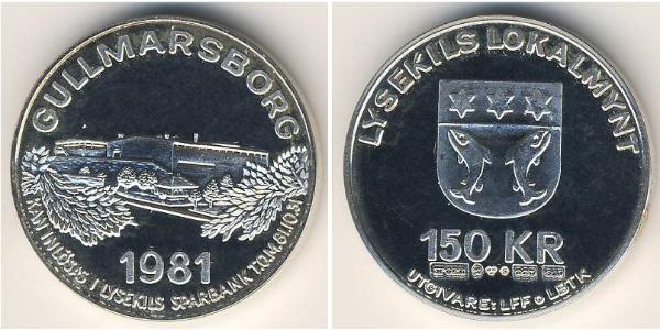 150 Krone Suède Argent 