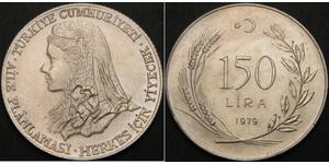 150 Lira Turquie (1923 - ) Argent 