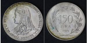 150 Lira Turchia (1923 - ) Argento 