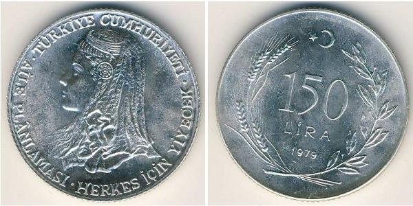 150 Lira Türkei (1923 - ) Silber 
