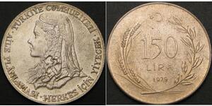150 Ліра Турція (1923 - ) Срібло 