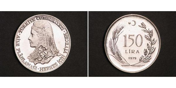 150 Ліра Турція (1923 - ) Срібло 