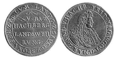 15 Batz Margraviat de Bade-Durlach (1535 - 1771) Argent 