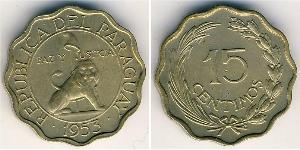 15 Centimo Paraguay (1811 - ) Bronce 