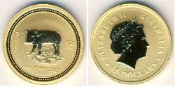 15 Dollar 澳大利亚 金 