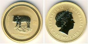 15 Dollar 澳大利亚 金 