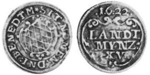 15 Kreuzer Duché de Bavière (907 - 1623) Argent Maximilien Ier de Bavière (électeur)(1573 – 1651)