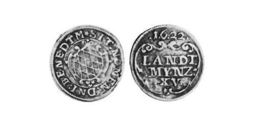 15 Kreuzer Duché de Bavière (907 - 1623) Argent Maximilien Ier de Bavière (électeur)(1573 – 1651)