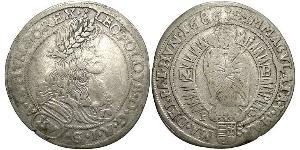 15 Kreuzer Royaume de Hongrie (1000-1918) Argent Léopold Ier de Habsbourg(1640-1705)
