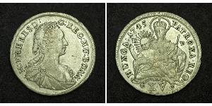 15 Kreuzer Royaume de Hongrie (1000-1918) Argent Maria Theresa of Austria (1717 - 1780)