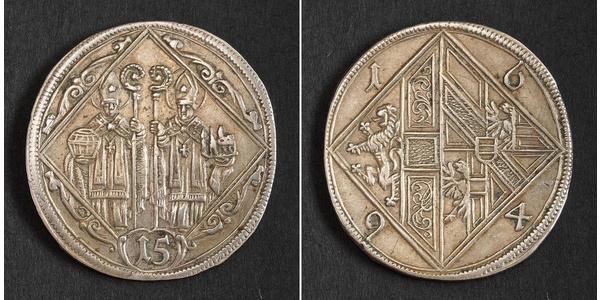 15 Kreuzer Austria Argento 