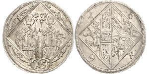 15 Kreuzer Austria Plata 