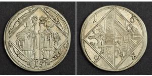 15 Kreuzer Austria Plata 