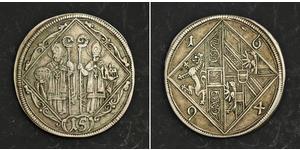 15 Kreuzer Austria Plata 