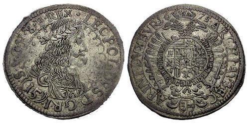 15 Kreuzer Austria Plata 