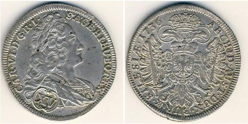 15 Kreuzer Austria Plata 