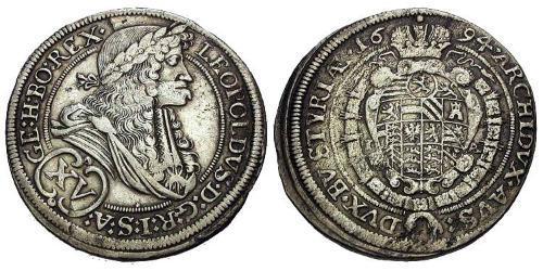 15 Kreuzer Austria Plata 