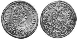 15 Kreuzer Sacro Imperio Romano (962-1806) Plata 