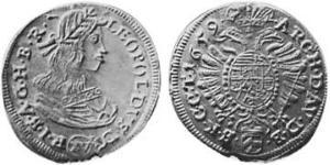 15 Kreuzer Sacro Imperio Romano (962-1806) Plata 