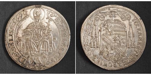 15 Kreuzer Salzburgo Plata 