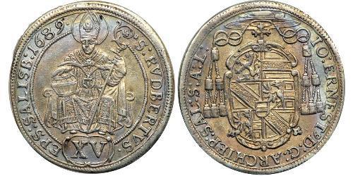 15 Kreuzer Heiliges Römisches Reich (962-1806) Silber 