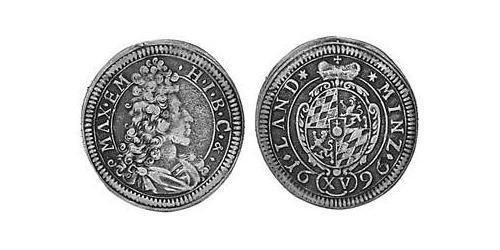 15 Kreuzer Kurfürstentum Bayern (1623 - 1806) Silber 