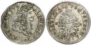 15 Kreuzer Königreich Ungarn (1000-1918) Silber Leopold I. (HRR)(1640-1705)