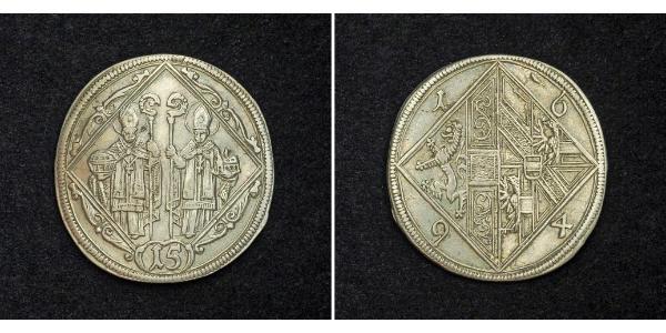 15 Kreuzer Österreich Silber 