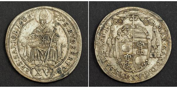 15 Kreuzer Salzburg Silver 