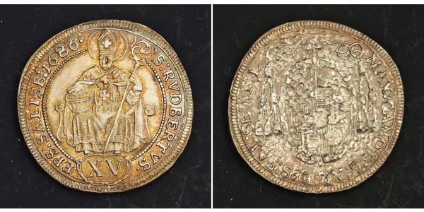 15 Kreuzer Salzburg 銀 