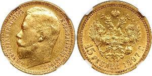 15 Rouble Empire russe (1720-1917) Or Nicolas II (1868-1918)