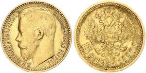 15 Rouble Empire russe (1720-1917) Or Nicolas II (1868-1918)