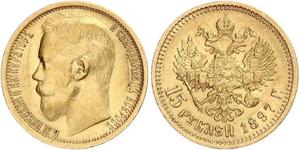 15 Rubel Russisches Reich (1720-1917) Gold Nikolaus II (1868-1918)