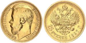 15 Rubel Russisches Reich (1720-1917) Gold Nikolaus II (1868-1918)