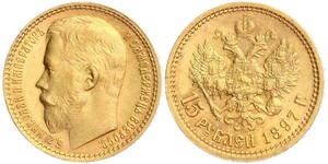 15 Rubel Russisches Reich (1720-1917) Gold Nikolaus II (1868-1918)