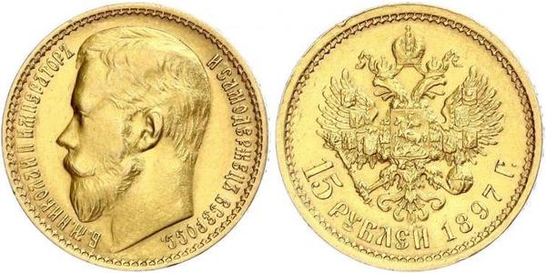 15 Rubel Russisches Reich (1720-1917) Gold Nikolaus II (1868-1918)