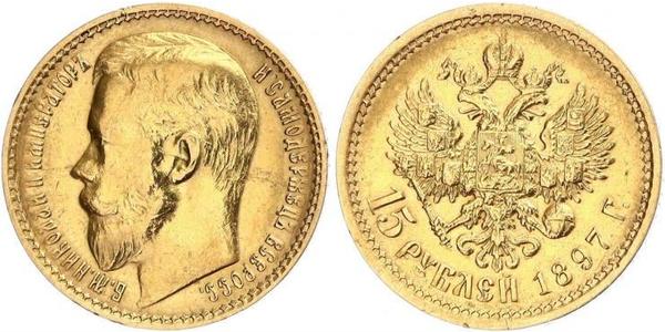 15 Rublo Impero russo (1720-1917) Oro Nicola II (1868-1918)