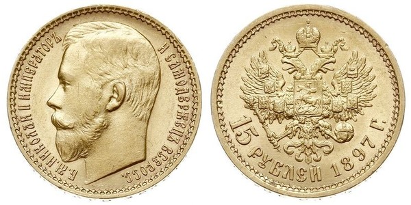 15 Rublo Impero russo (1720-1917) Oro Nicola II (1868-1918)