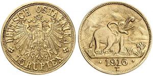 15 Rupee Deutsch-Ostafrika (1885-1919) Gold 