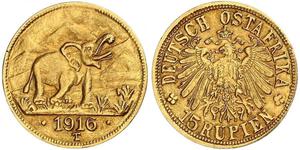 15 Rupee Deutsch-Ostafrika (1885-1919) Gold 