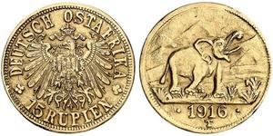 15 Rupee Deutsch-Ostafrika (1885-1919) Gold 