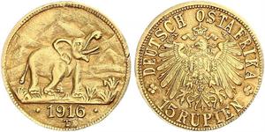 15 Rupee Deutsch-Ostafrika (1885-1919) Gold 