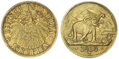 15 Rupee Deutsch-Ostafrika (1885-1919) Gold 