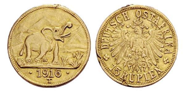 15 Rupee Deutsch-Ostafrika (1885-1919) Gold 