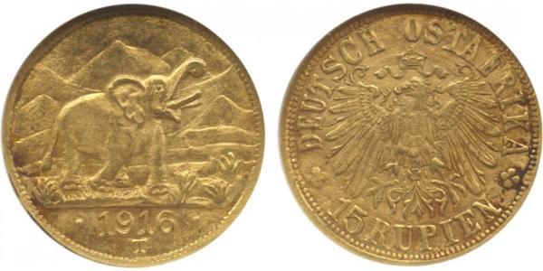 15 Rupee Deutsch-Ostafrika (1885-1919) Gold 