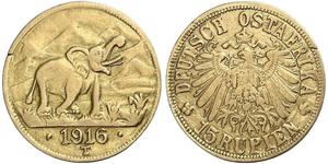 15 Rupee German East Africa (1885-1919) Gold 