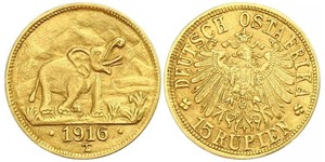 15 Rupee German East Africa (1885-1919) Gold 