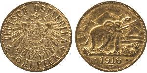 15 Rupee German East Africa (1885-1919) Gold 