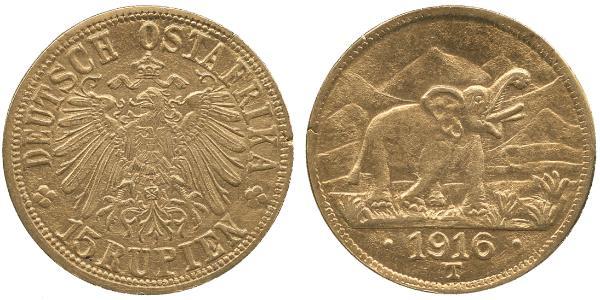 15 Rupee German East Africa (1885-1919) Gold 